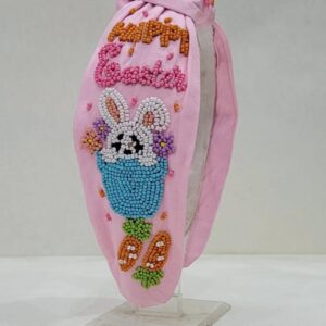 Pink Headband with Cute Rabbit Design