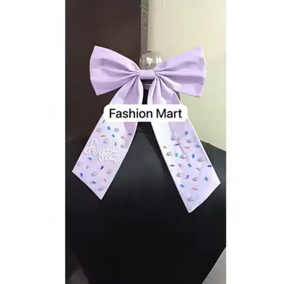 Beaded-Hair-Bow-Clip