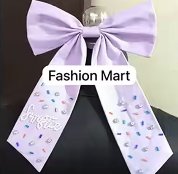 Beaded-Hair-Bow-Clip