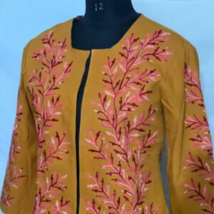 Boho-Embroidered-Mustard-Kurti