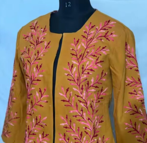 Boho-Embroidered-Mustard-Kurti