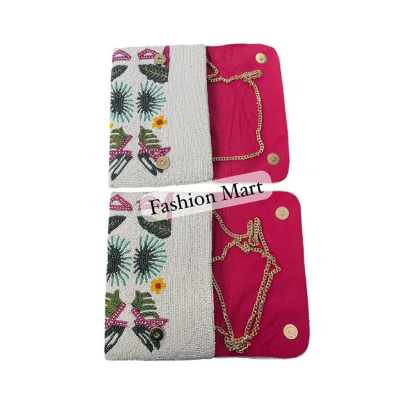 Hand-Beaded-Flamingo-Floral-Statement-Clutch-1