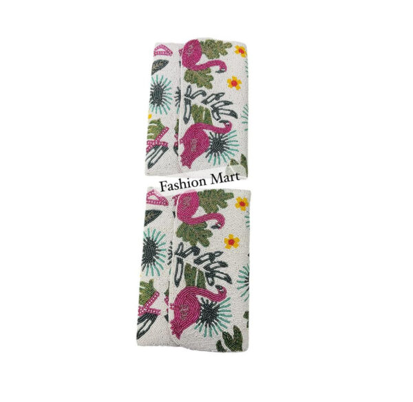 Hand-Beaded-Flamingo-Floral-Statement-Clutch