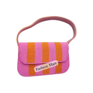 Striped-Beaded-Handbag