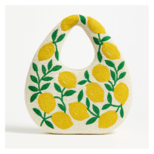Beaded-Lemon-Motif-Handbag