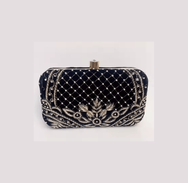 Black-Velvet-Embroidered-Clutch