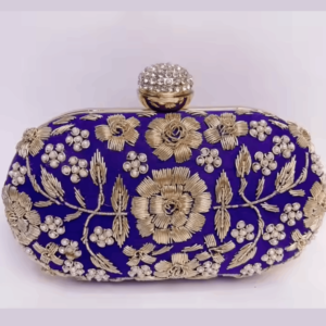 Purple-Zardozi -Embroidered-Clutch