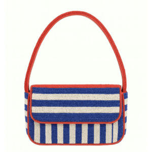 Red-&-White-Striped-Beaded-Shoulder-Bag-with-Red-Trim