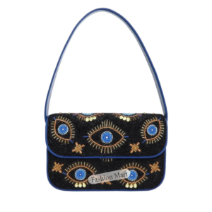 Black-Evil-Eye-Beaded-Shoulder-Bag