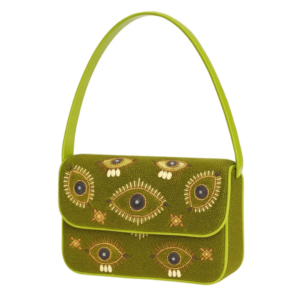 Lime-Green-Evil-Eye-Beaded-Shoulder-Bag