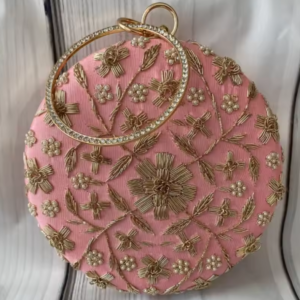 Pink-Embroidered-Floral-Ring-Handle-clutch